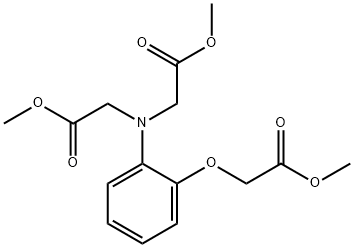 APTRA trimethyl ester [2-(Carbomethoxy)-methoxy-N,N-bis((carbomethoxy)methyl)aniline] Structure