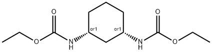 Carbamic acid, (1R,3S)-1,3-cyclohexanediylbis-, diethyl ester, rel,458567-41-4,结构式