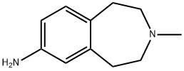 1H-3-Benzazepin-7-amine, 2,3,4,5-tetrahydro-3-methyl- Structure