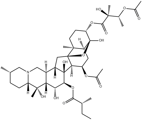 465-75-8 4α,9-Epoxycevane-3β,4,7α,14,15α,16β,20-heptol 7-acetate 3-[(2S,3R)-3-acetoxy-2-hydroxy-2-methylbutanoate]15-[(R)-2-methylbutanoate]