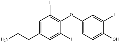 3,3ˊ,5ˊ-三碘甲状腺乙胺 结构式