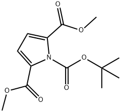 1H-Pyrrole-1,2,5-tricarboxylic acid, 1-(1,1-dimethylethyl) 2,5-dimethyl ester Struktur