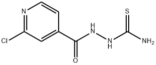 4-Pyridinecarboxylic acid, 2-chloro-, 2-(aminothioxomethyl)hydrazide Structure