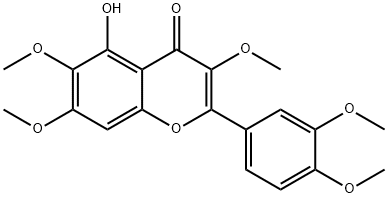 艾黄素 结构式