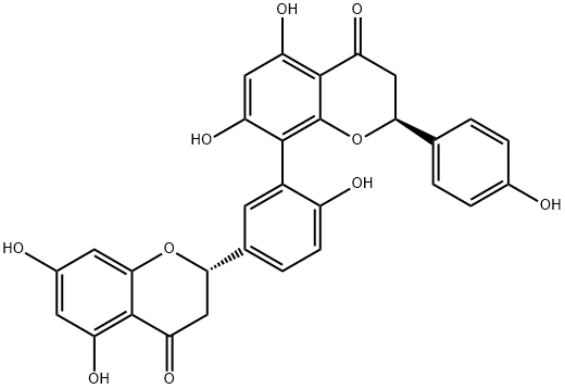 穗花杉双黄酮 结构式