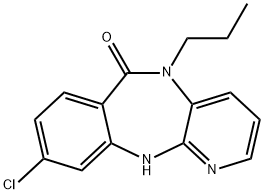 6H-Pyrido[2,3-b][1,4]benzodiazepin-6-one, 9-chloro-5,11-dihydro-5-propyl- Structure
