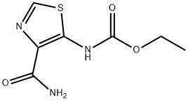 Carbamic acid, N-[4-(aminocarbonyl)-5-thiazolyl]-, ethyl ester Structure