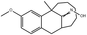 5,6,7,8,9,10,11,12-octahydro-3-methoxy-5-methyl-5,11-methylbenzene cyclocyclene-13-ketoxime Structure