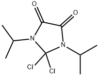 4,5-Imidazolidinedione, 2,2-dichloro-1,3-bis(1-methylethyl)- Struktur