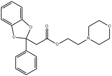 2-Morpholinoethyl=2-phenyl-1,3-benzodioxole-2-acetate Struktur