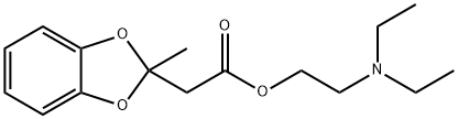 2-Diethylaminoethyl=2-methyl-1,3-benzodioxole-2-acetate 结构式