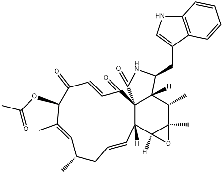 CHAETOGLOBOSIN A ACETATE,50939-69-0,结构式