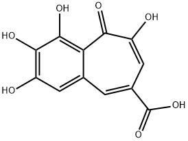 Purpurogallincarboxylic acid Struktur