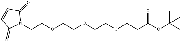 MAL-PEG3-T-ブチルエステル 化学構造式