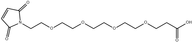 MAL-PEG4-酸 化学構造式