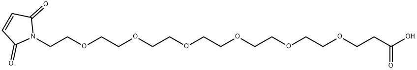 Mal-PEG6-Acid Structure