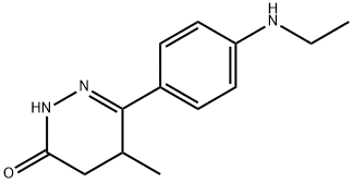 3(2H)-Pyridazinone, 6-[4-(ethylamino)phenyl]-4,5-dihydro-5-methyl- Structure