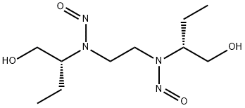 (+)-2,2'-[エチレンビス(ニトロソイミノ)]ジ-1-ブタノール 化学構造式