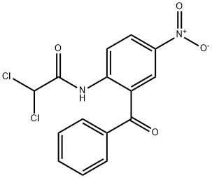 Acetamide, N-(2-benzoyl-4-nitrophenyl)-2,2-dichloro- Structure