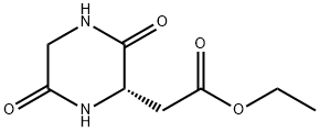 2-Piperazineacetic acid, 3,6-dioxo-, ethyl ester, (2S)- Structure