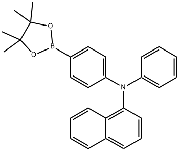 (4-(萘-1-基(苯基)氨基)苯基)硼酸频呢醇酯, 528610-01-7, 结构式