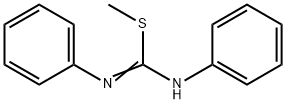 Carbamimidothioic acid, N,N'-diphenyl-, methyl ester Structure