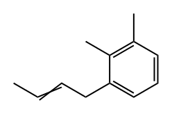 1-(2-ブテニル)-2,3-ジメチルベンゼン 化学構造式