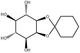 D-myo-Inositol-1,2-O-cyclohexylidene, 55123-25-6, 结构式