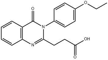 3-(3-(4-乙氧基苯基)-4-氧代-3,4-二氢喹唑啉-2-基)丙酸, 554440-09-4, 结构式