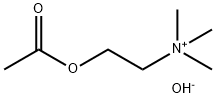 Ethanaminium, 2-(acetyloxy)-N,N,N-trimethyl-, hydroxide (1:1) 化学構造式