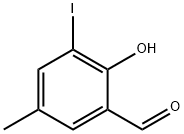Benzaldehyde, 2-hydroxy-3-iodo-5-methyl- Struktur