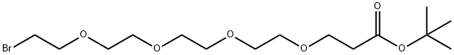 溴基-三聚乙二醇-丙酸叔丁酯, 564476-32-0, 结构式
