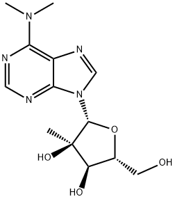 N6,N6-Dimethyl-2'-C-methyladenosine 结构式