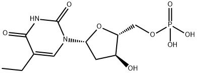 2'-deoxy-5-ethyl-5'-uridylic acid Struktur
