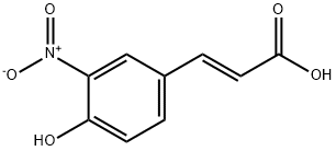 2-Propenoic acid, 3-(4-hydroxy-3-nitrophenyl)-, (2E)- Structure