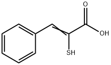 α-Mercaptobenzeneacrylic acid Structure
