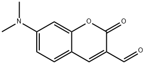 2H-1-Benzopyran-3-carboxaldehyde, 7-(dimethylamino)-2-oxo- 结构式
