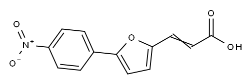 3-(5-(4-nitrophenyl)furan-2-yl)acrylic acid Structure