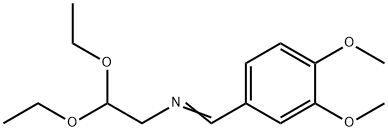 Ethanamine, N-[(3,4-dimethoxyphenyl)methylene]-2,2-diethoxy- 化学構造式