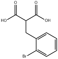 2-[(2-溴苯基)甲基]-丙二酸, 58380-12-4, 结构式