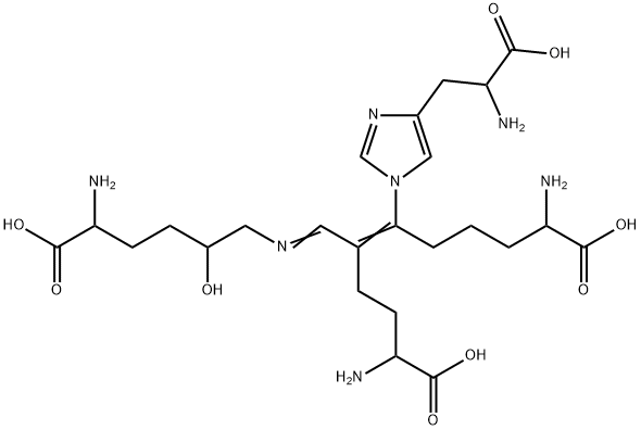 dehydrohistidinohydroxymerodesmosine Struktur