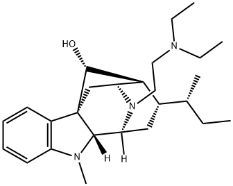 (17R,20α)-4-[2-(Diethylamino)ethyl]-4,21-secoajmalan-17-ol Struktur