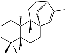 (-)-カウラ-15-エン 化学構造式