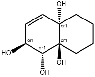 1,2,4a,8a-Naphthalenetetrol,1,2,5,6,7,8-hexahydro-,(1R,2S,4aS,8aS)-rel-(9CI),594837-42-0,结构式