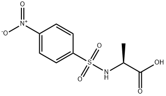 L-Alanine, N-[(4-nitrophenyl)sulfonyl]- 结构式