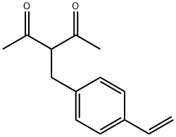 2,4-Pentanedione, 3-[(4-ethenylphenyl)methyl]- Struktur