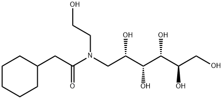 1-[(环己基乙酰基)(2-羟基乙基)氨基]-1-脱氧-D-山梨糖醇, 603111-75-7, 结构式