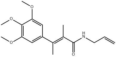 N-Allyl-α,β-dimethyl-3,4,5-trimethoxycinnamamide 结构式