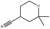 2,2-二甲基四氢-2H-吡喃-4-甲腈 结构式