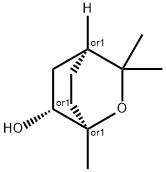 rac-(1R*,4β*)-1,3,3-トリメチル-2-オキサビシクロ[2.2.2]オクタン-6β*-オール 化学構造式